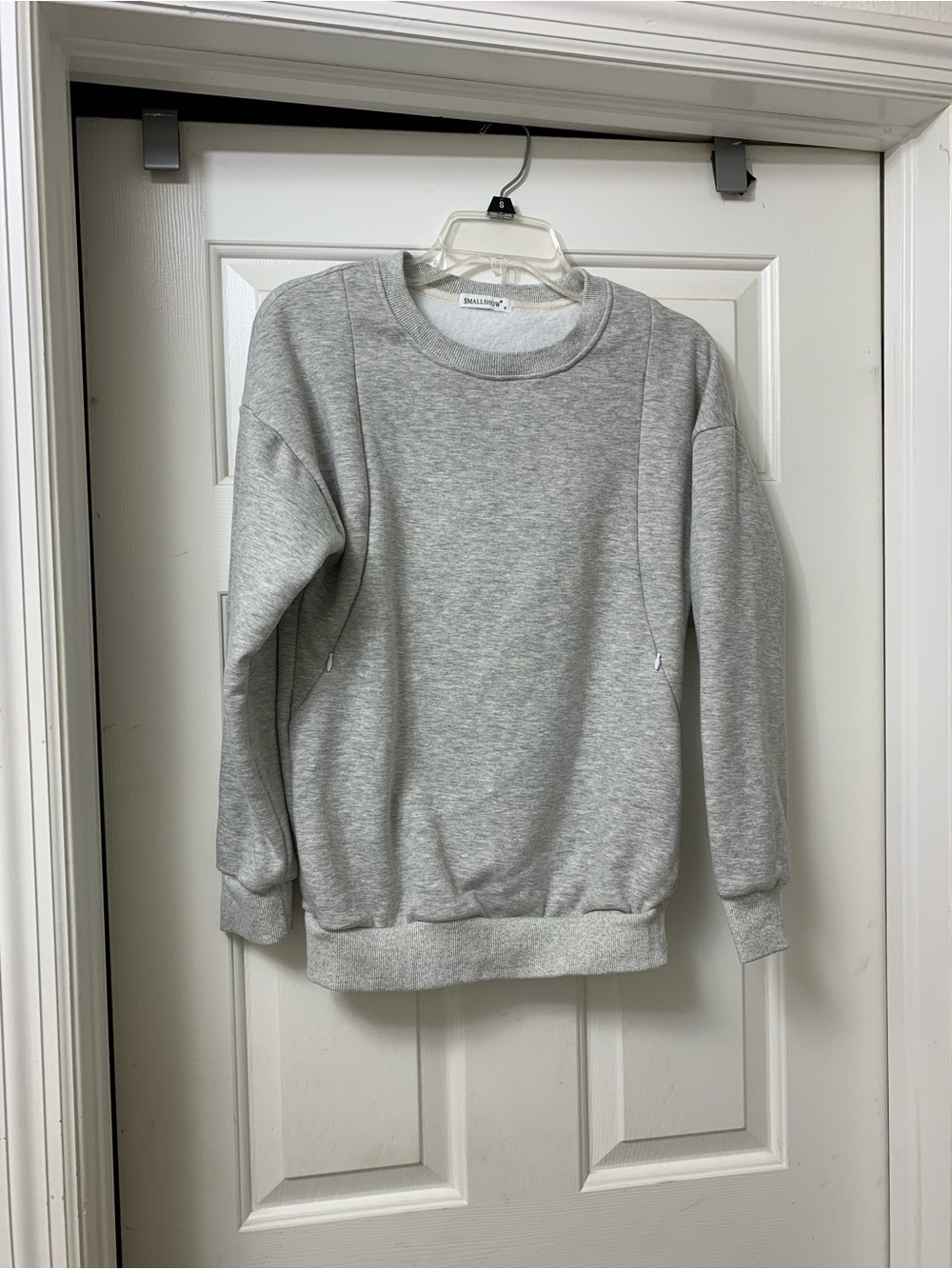 Nursery gray crewneck sweater